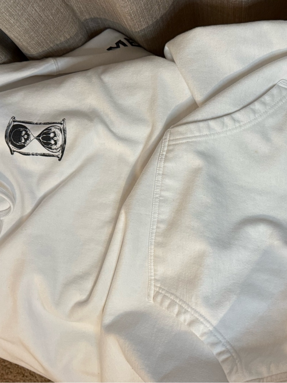 Unus Annus The End Heavyweight White Memento Mori Hoodie 2XL - Picture 8 of 13